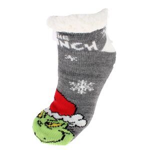 Textiel Trade Women's The Grinch Novelty Slipper Home Socks (1 Pair)